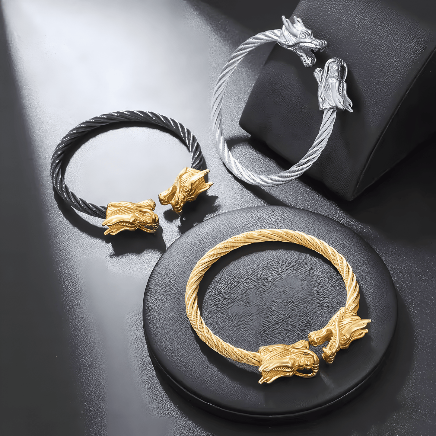 Lion Head Bracelet – Premium Stainless Steel (Multiple Colors)