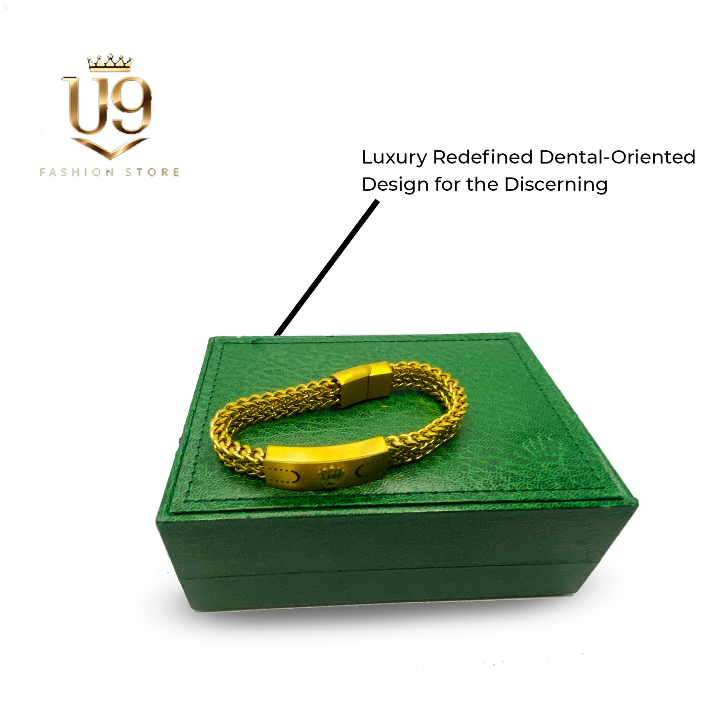 Versace – Golden Crown Link Bracelet