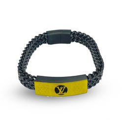 Louis Vuitton – Noir & Gold Iconic Link Bracelet