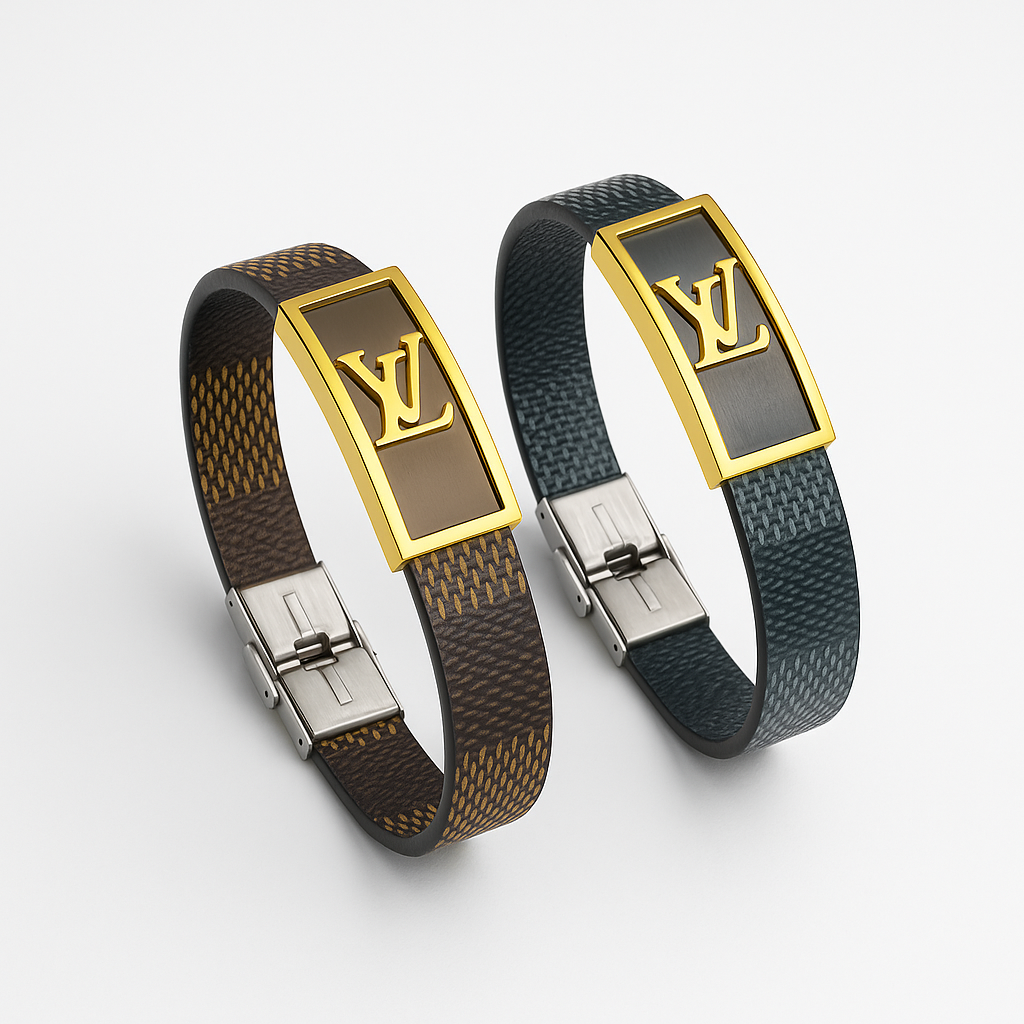 LV Luxe Leather Bracelet